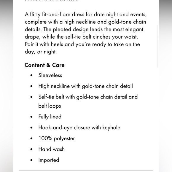 Boston Proper size XS pleated black dress. - Picture 4 of 5